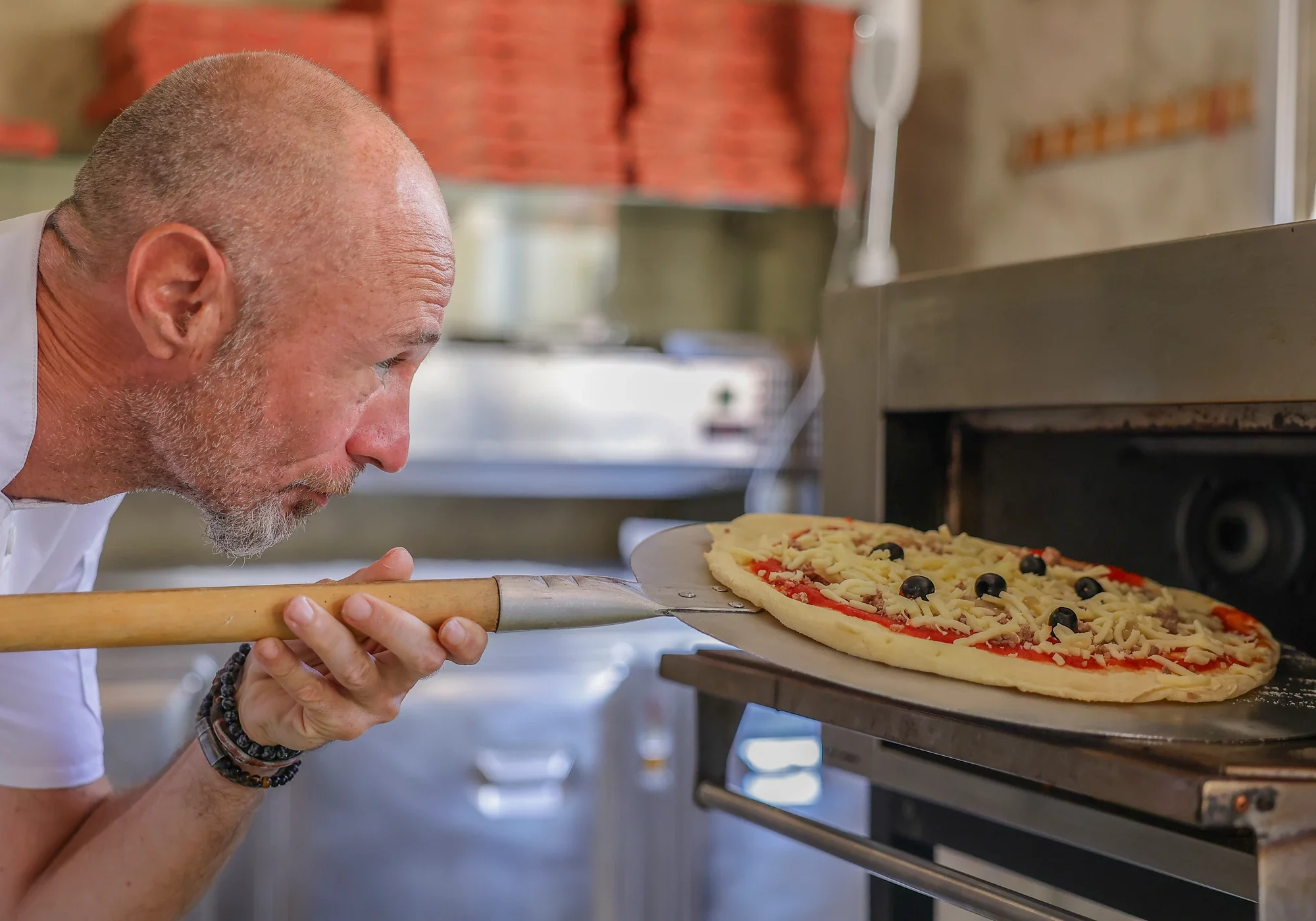 family camping corsica pizza